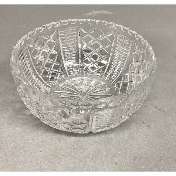 Cut Glass Lead Crystal Bowl - 2.25x5” - Picture 1 of 5